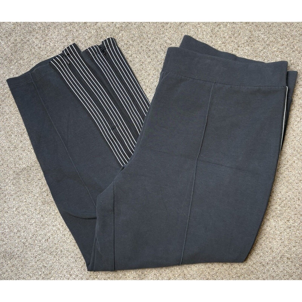 Athleta Women's Commuter Pants XL Black Athleisure Zip‎ Pockets And Zip Legs